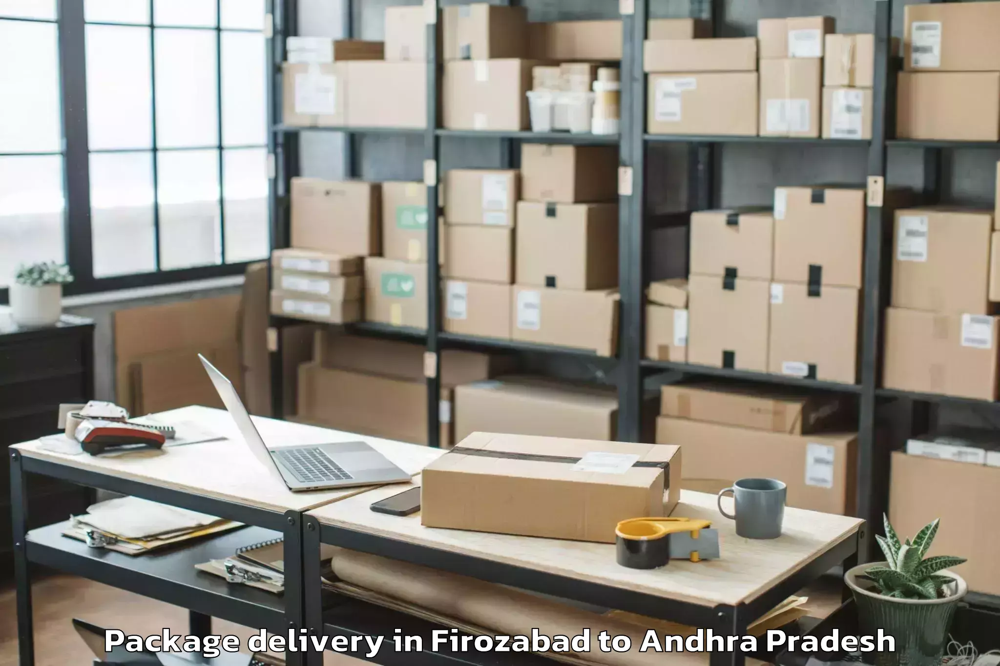 Professional Firozabad to Duggirala Package Delivery